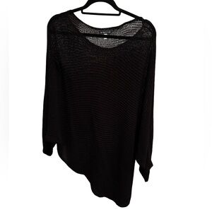 NWOT Eileen Fisher One Size Open-Knit Pullover/Cape Sweater